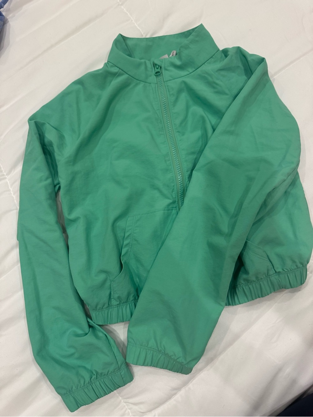 Zella Girls Green Lightweight Zip Jacket